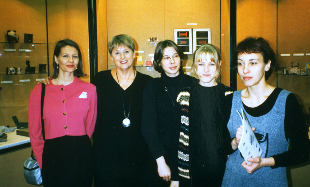 Elisabeth Haitto Connah, WBB Sweden/Finland curator, Lorraine Serena, WBB artists, Polina Fedorova WBB Russia curator