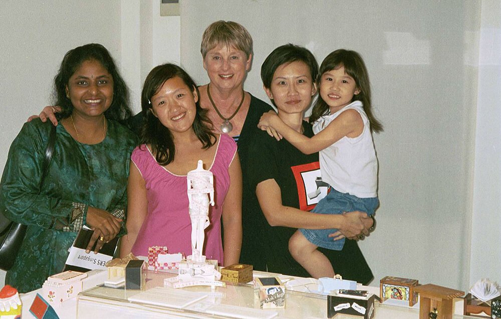 Sister Catherine Paul, WBB Artist Faye Shen, Lorraine Serena, Singapore Organizer Pat Chen and Daughter.